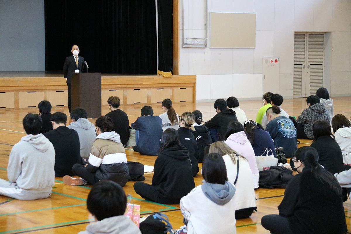 後期終業式 岡山県立烏城高等学校