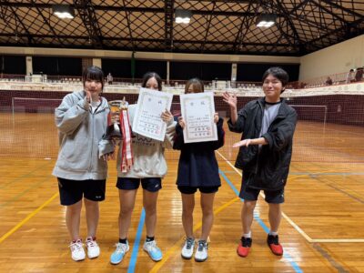 10月25日(土)岡山県高等学校定時制通信制秋季バドミントン大会結果